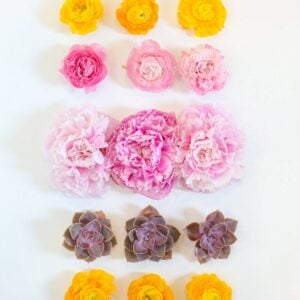 Flower Grid Print
