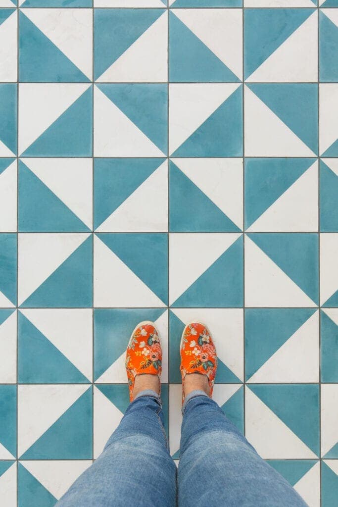 outdoor tile patio