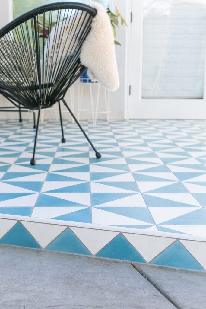 outdoor tile patio