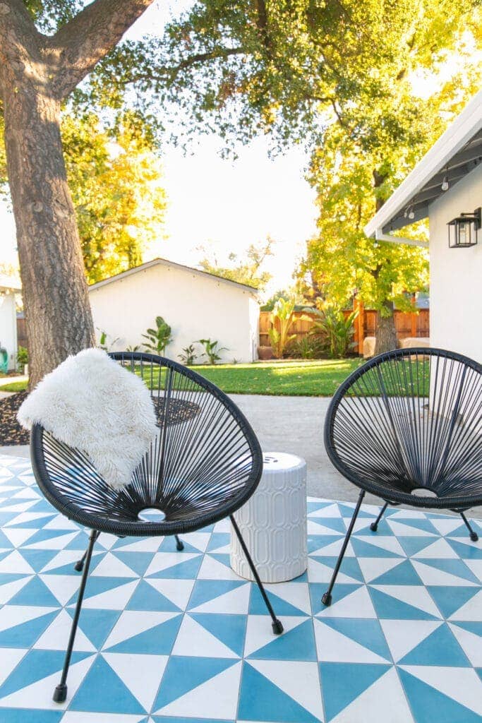 outdoor tile patio