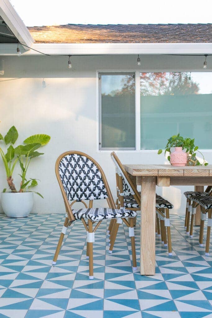 outdoor tile patio