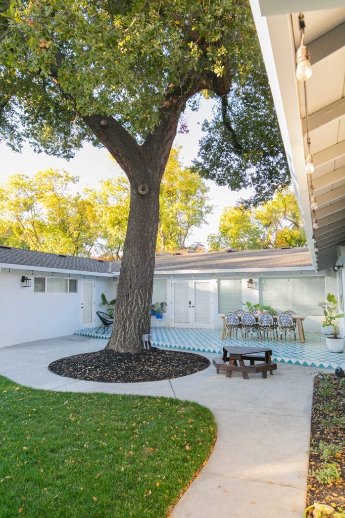 outdoor tile patio
