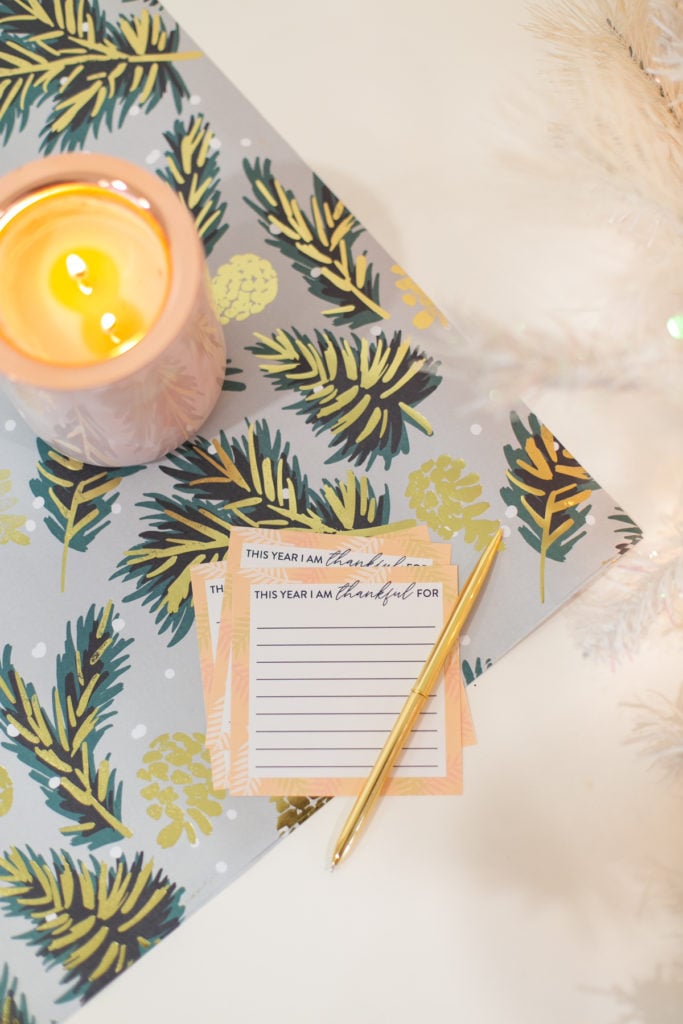 Printable gratitude cards for Thanksgiving