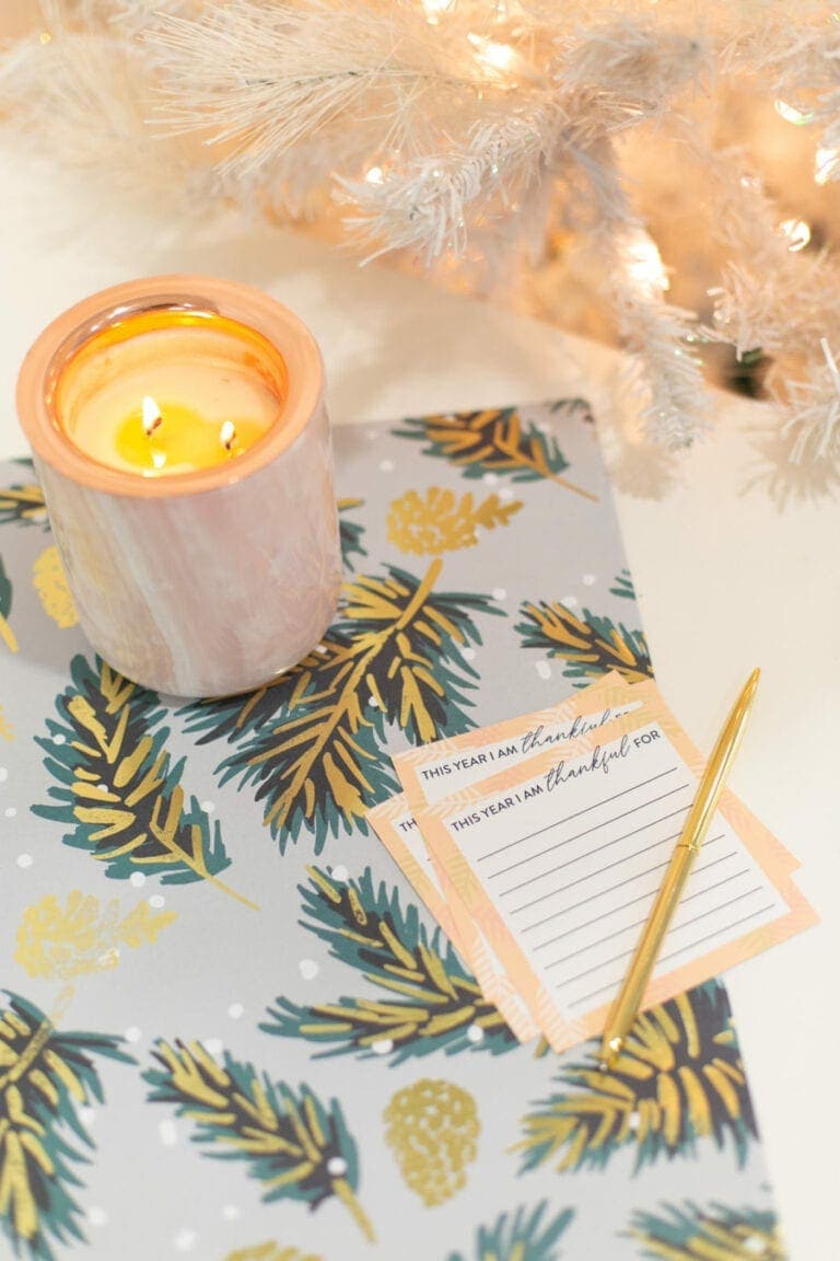 Printable gratitude cards for Thanksgiving