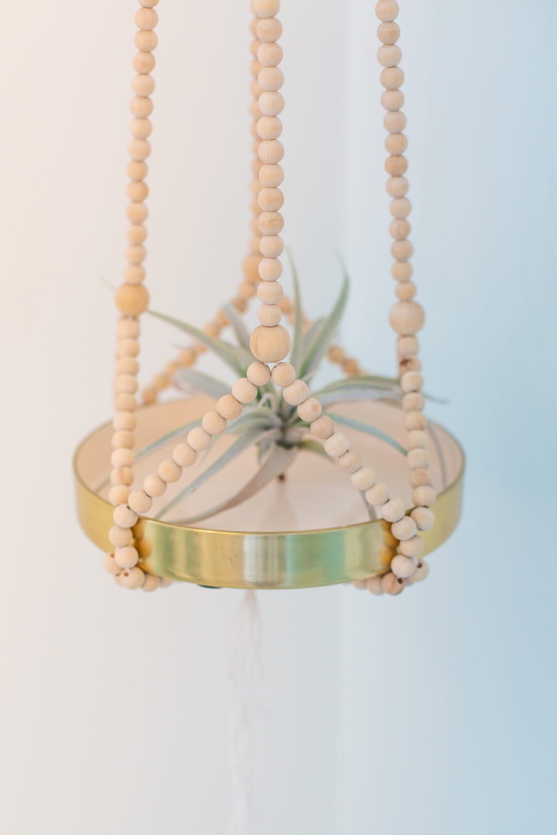 how to make a beaded plant hanger