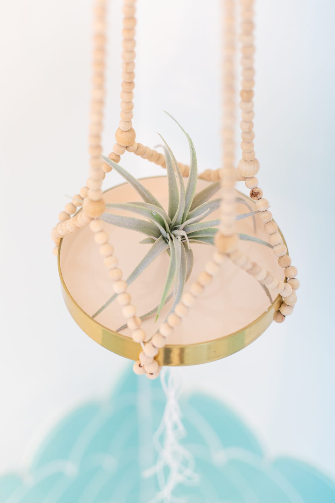 how to make a beaded plant hanger