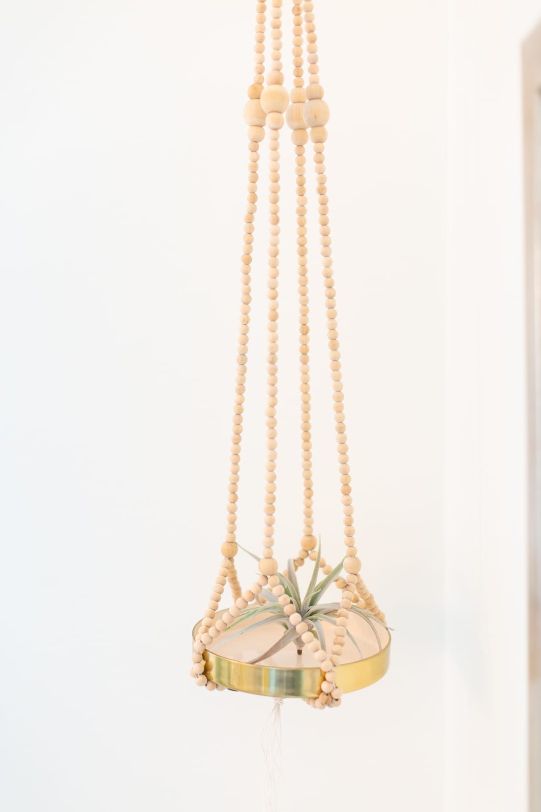 how to make a beaded plant hanger