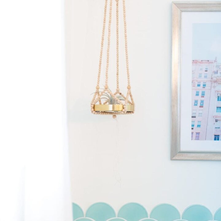 how to make a beaded plant hanger