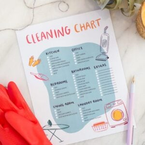 House cleaning schedule
