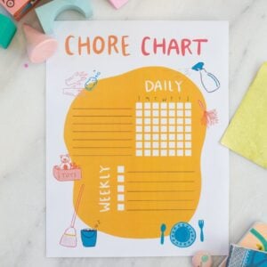 Chore Chart Printable for Kids