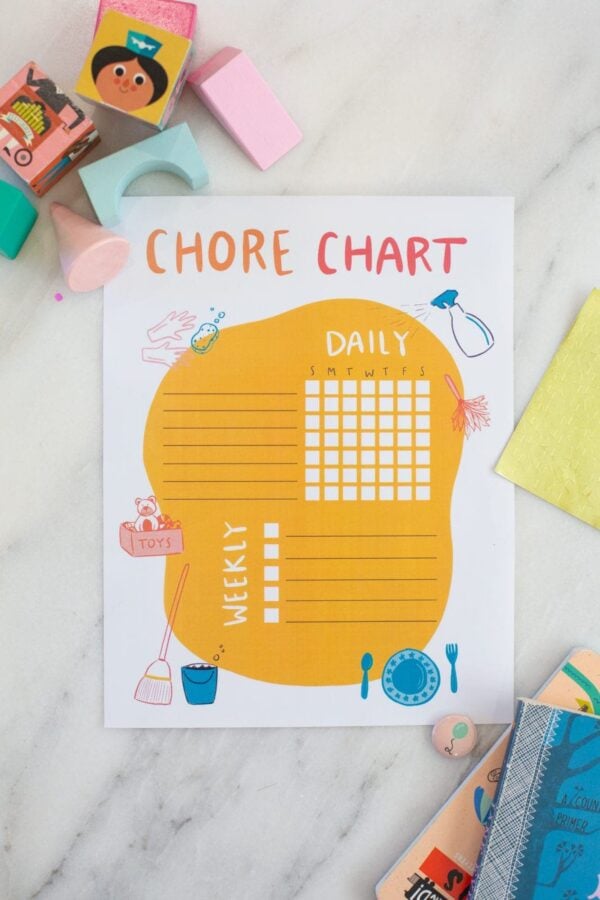Chore Chart Printable for Kids