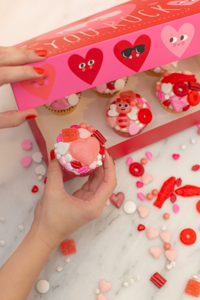 Make Candy Cupcakes for a Valentine's Day Party