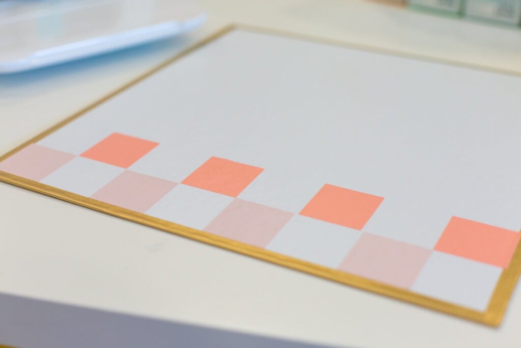 colorful checker board