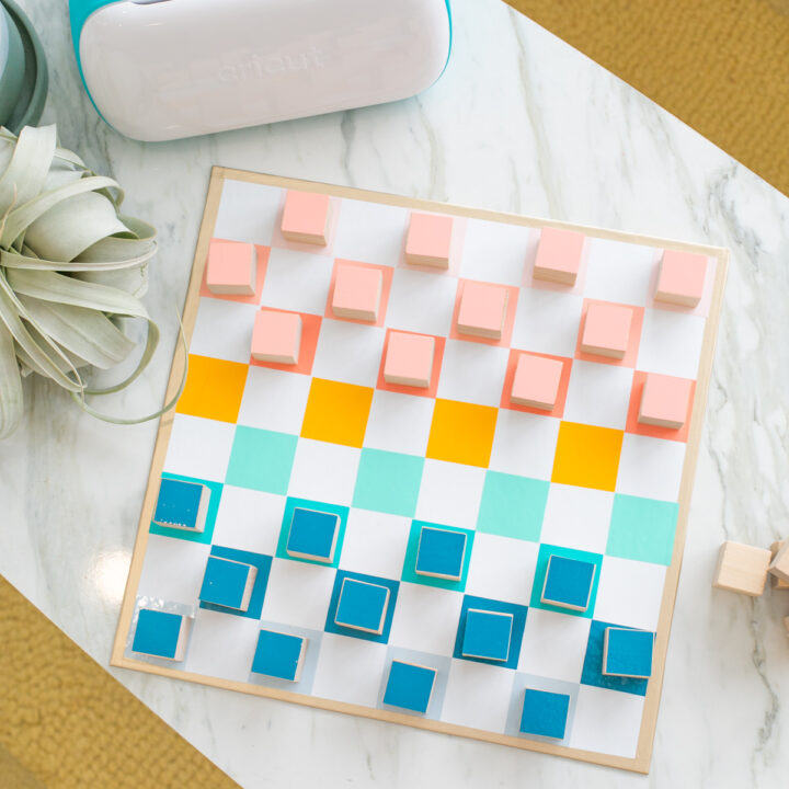 DIY checkers and chess set