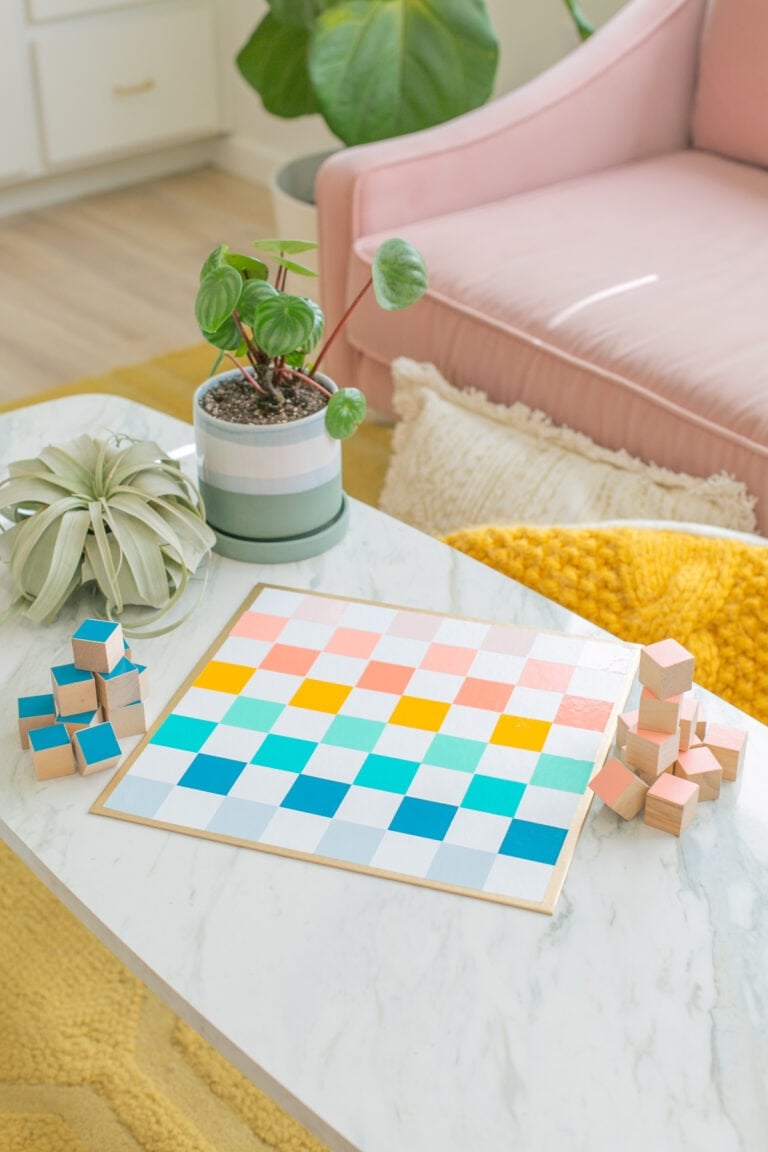 colorful checkers set