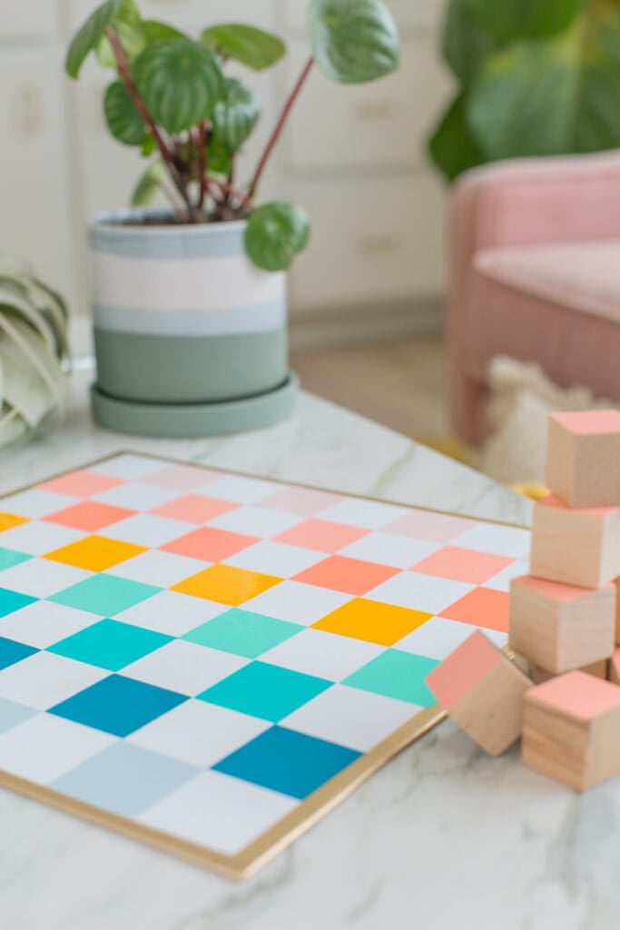DIY checkers and chess set