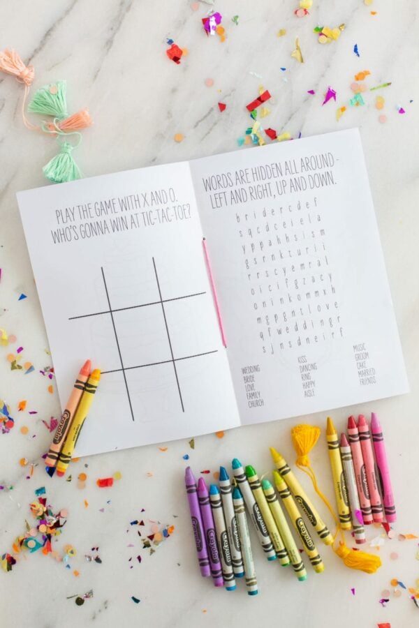 Printable Wedding Activity Book for Kids