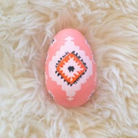 moroccan rug inspired easter eggs