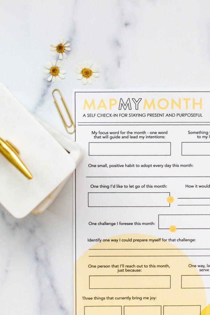 July Map My Month Free Download