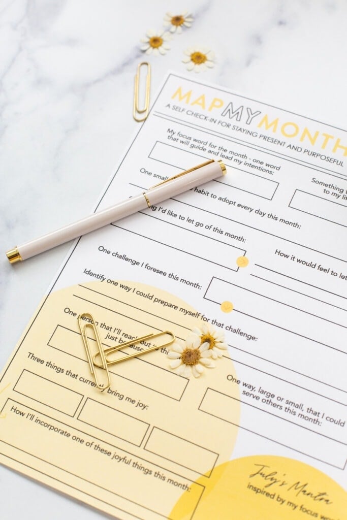 July Map My Month Free Download
