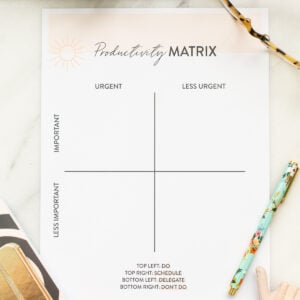 How to be productive using the Eisenhower Matrix