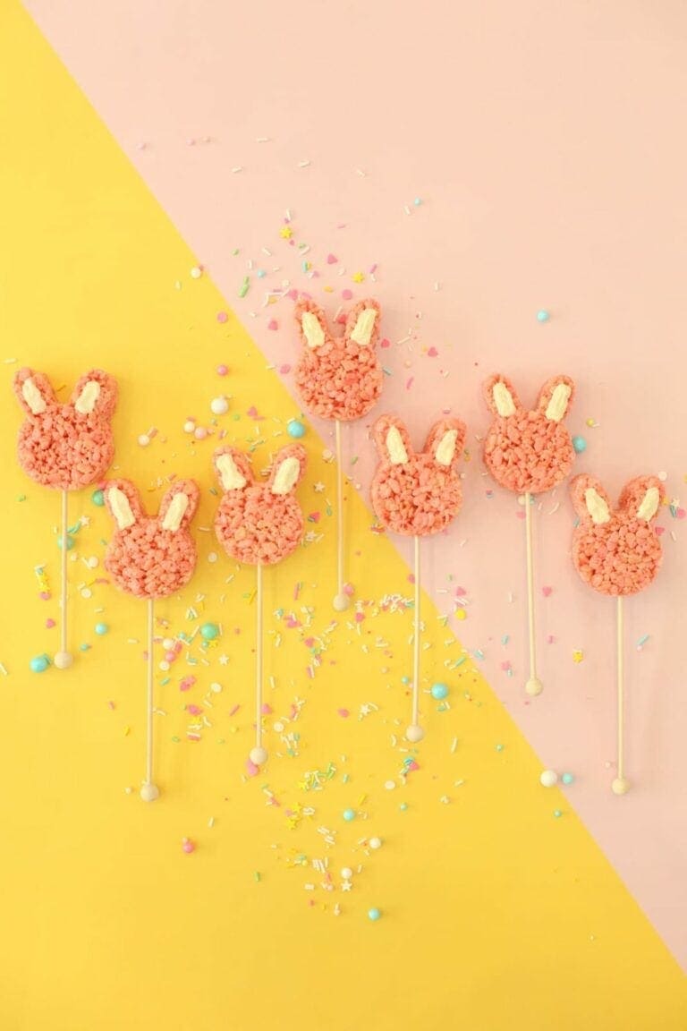 How to make bunny Rice Krispies Treats for Easter