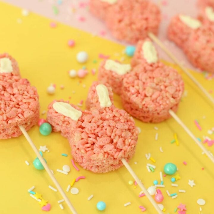 How to make bunny Rice Krispies Treats for Easter