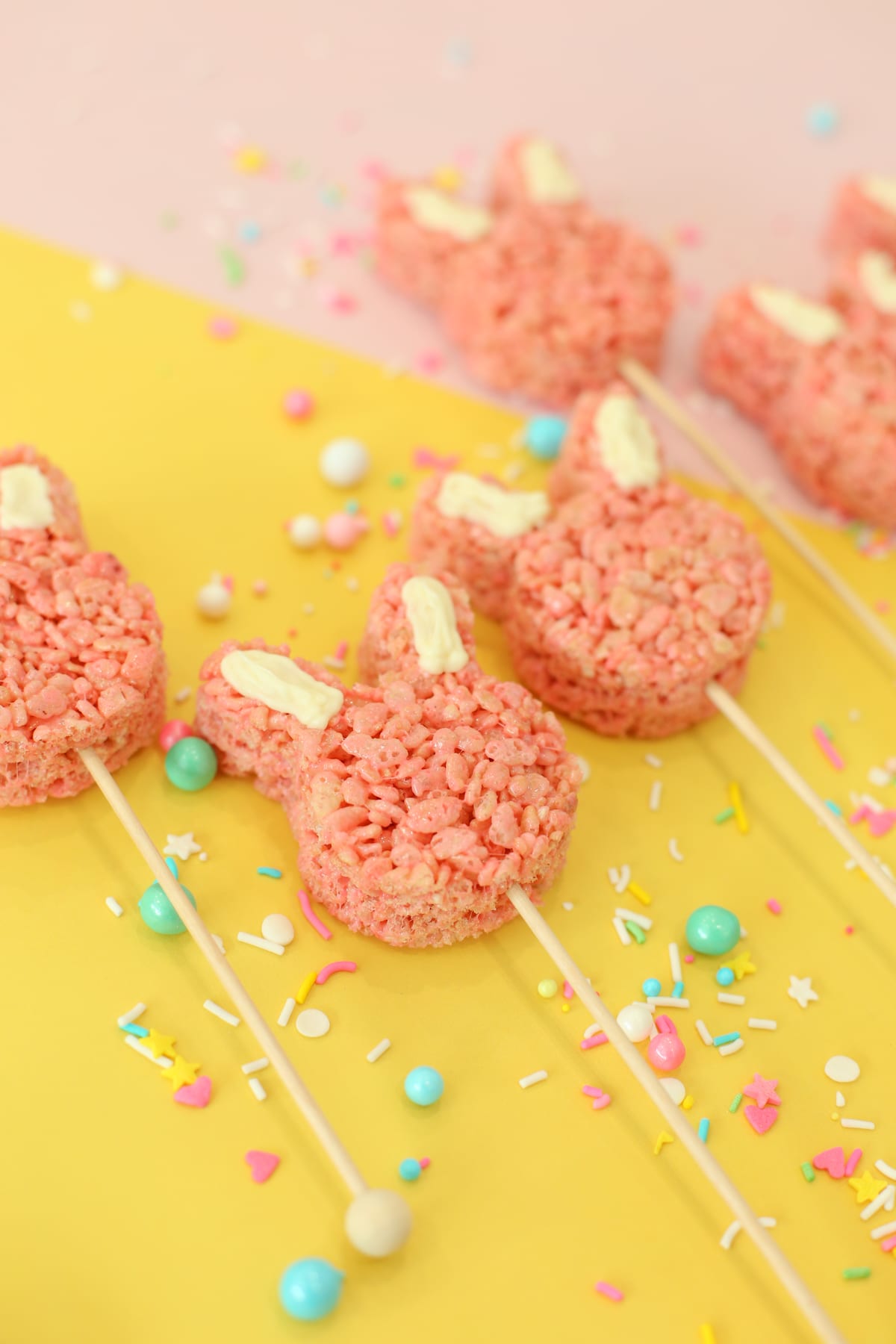 How to make bunny Rice Krispies Treats for Easter