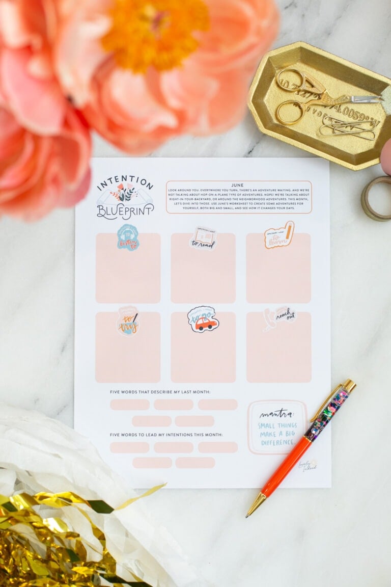 June intention blueprint