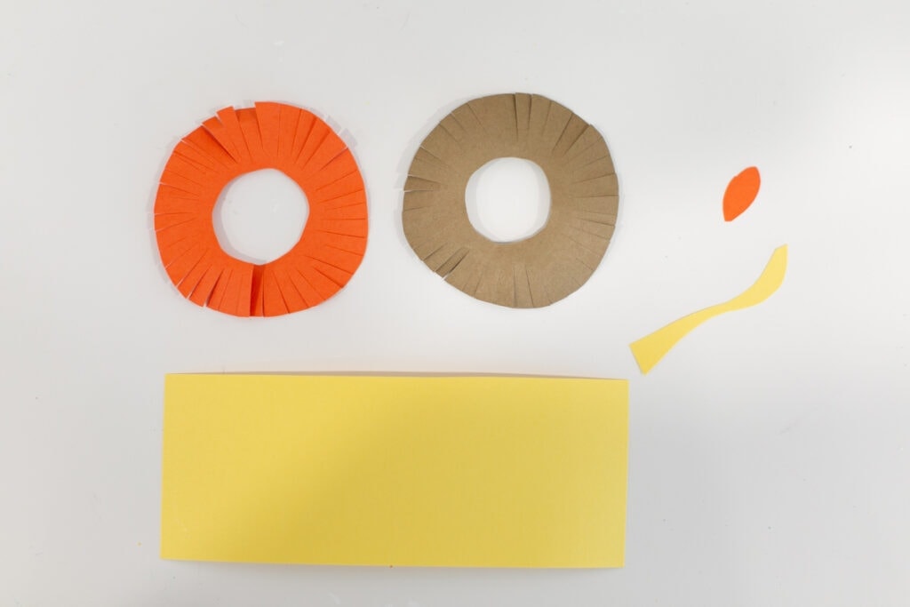how to make a paper lion
