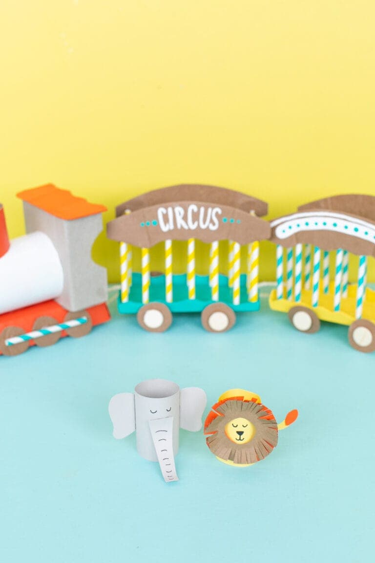 Make a Cardboard Train Craft with Kids