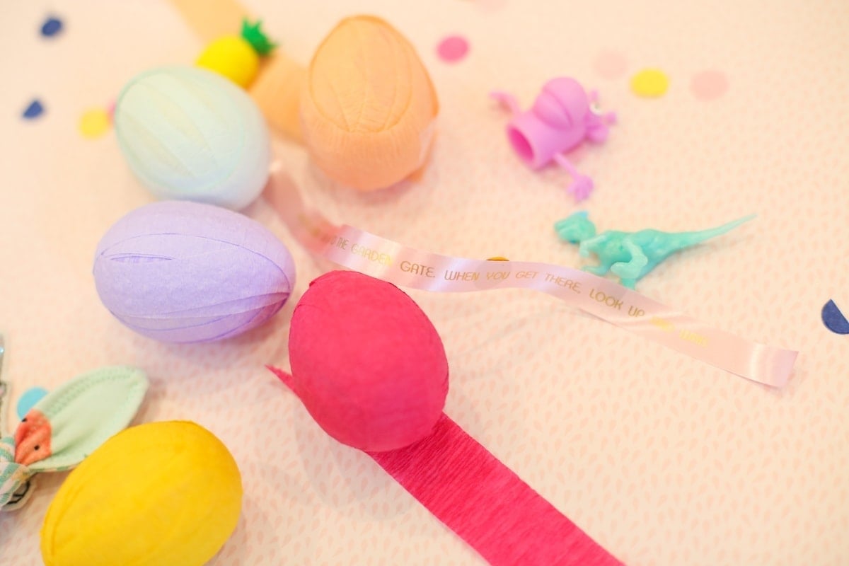 How to Make an Easter Egg Scavenger Hunt with Custom Printed Ribbons