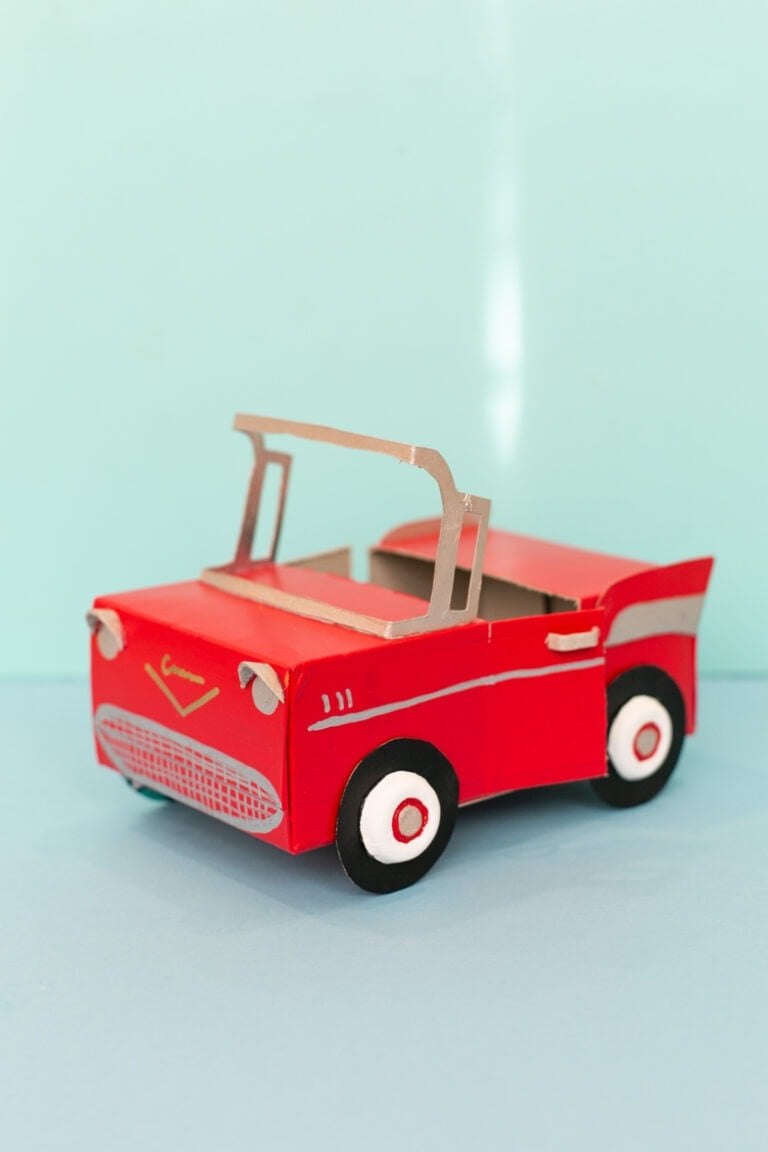 how to make a cardboard toy car