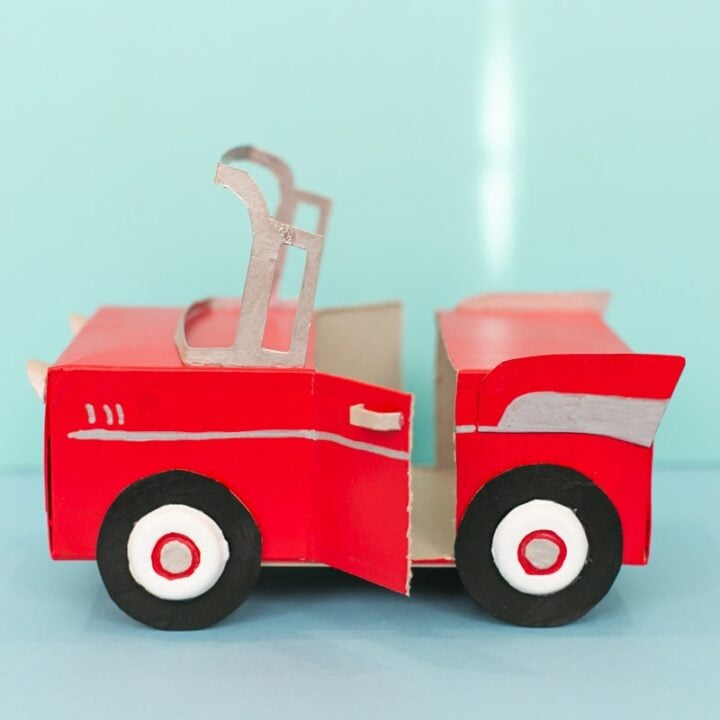 cardboard toy car