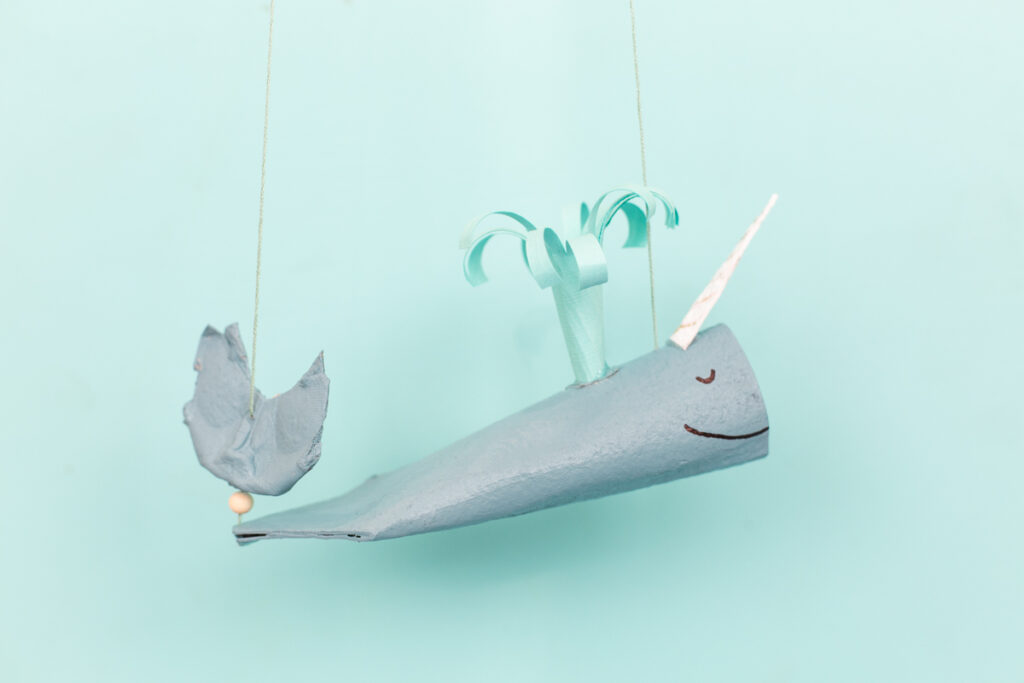 narwhal puppet toy DIY