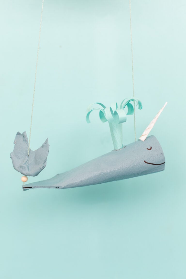 narwhal puppet toy DIY