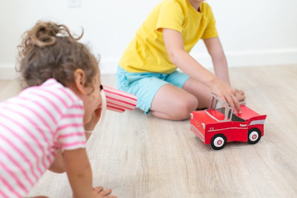 how to make a cardboard toy car