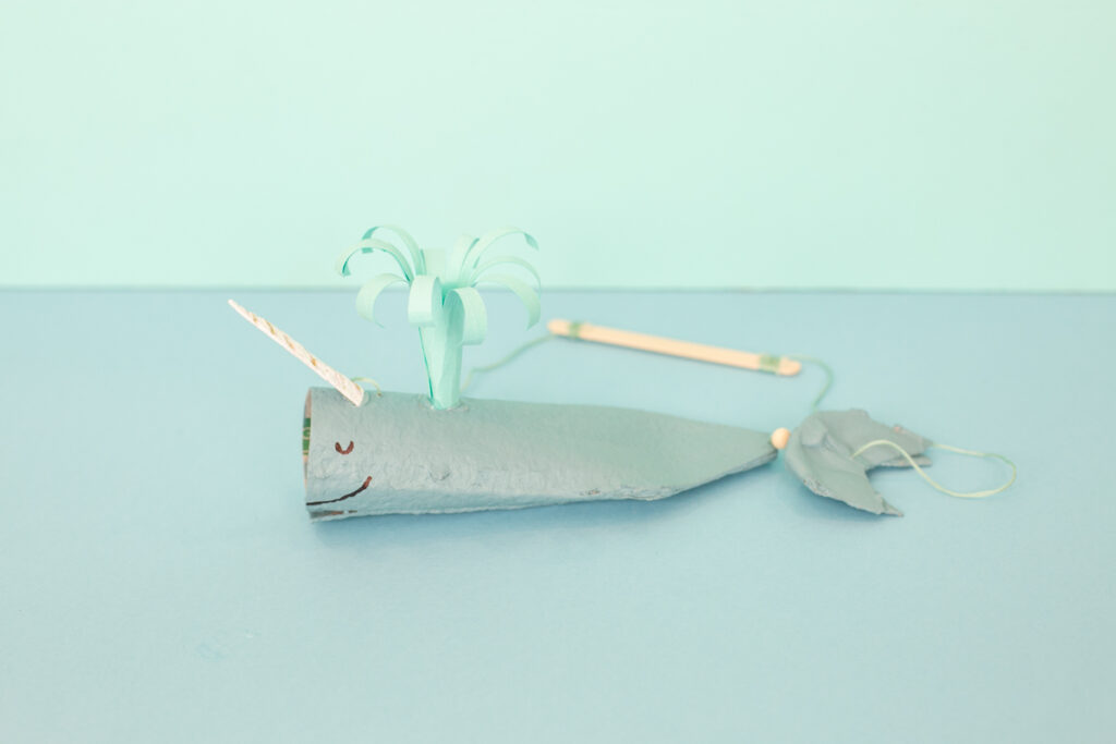 narwhal puppet toy DIY
