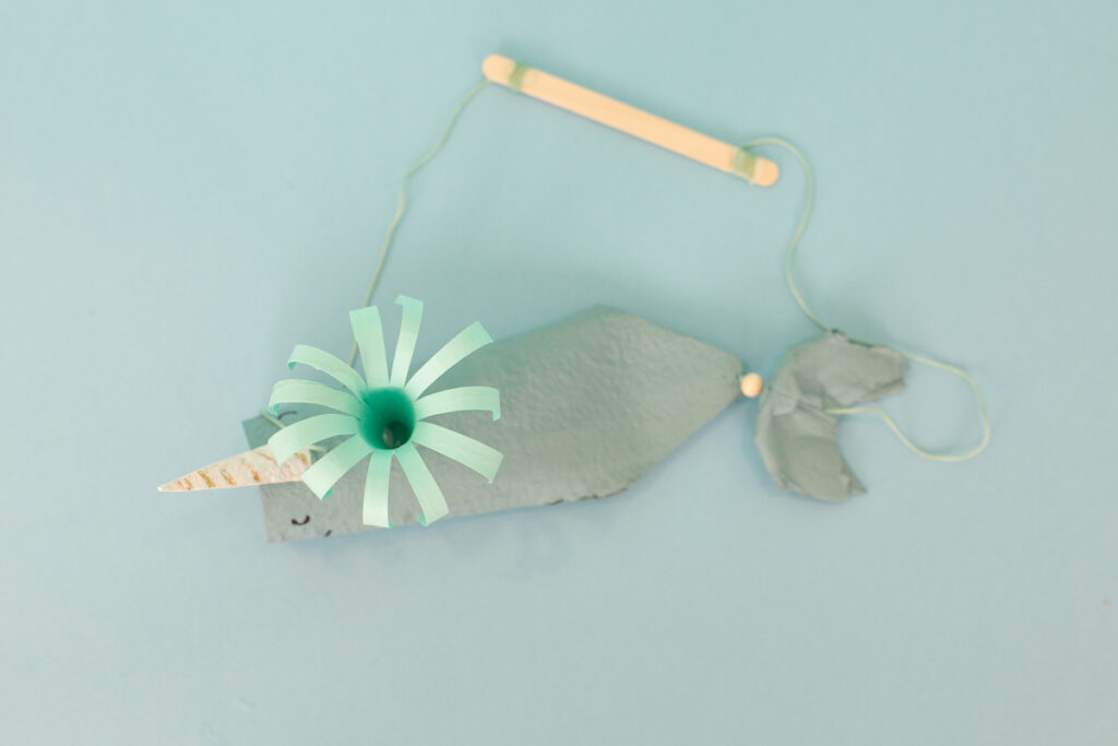 narwhal puppet toy DIY