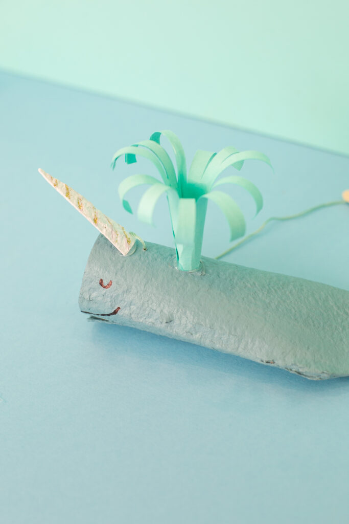 narwhal puppet toy DIY