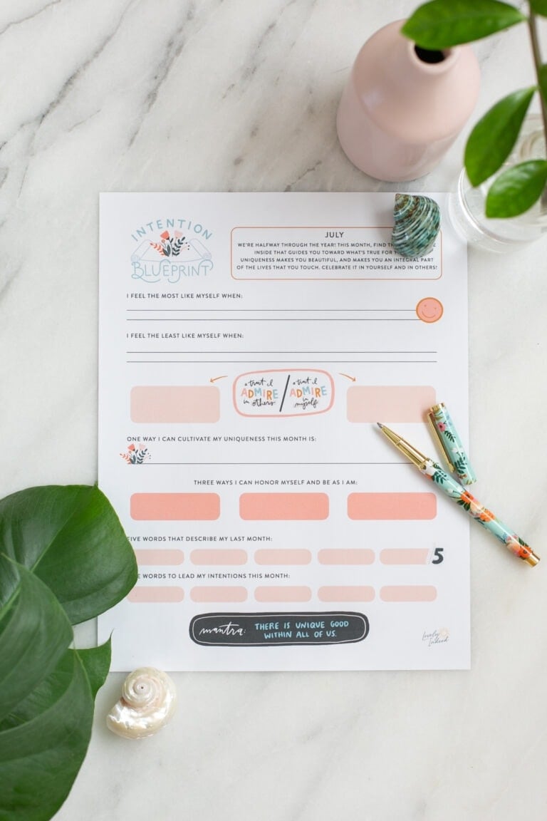 July Intention Blueprint