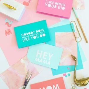DIY Typography Mother's Day Cards