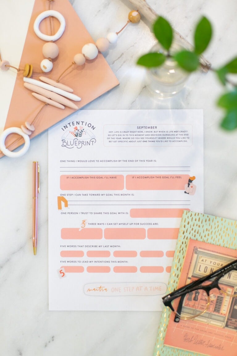 september intention blueprint