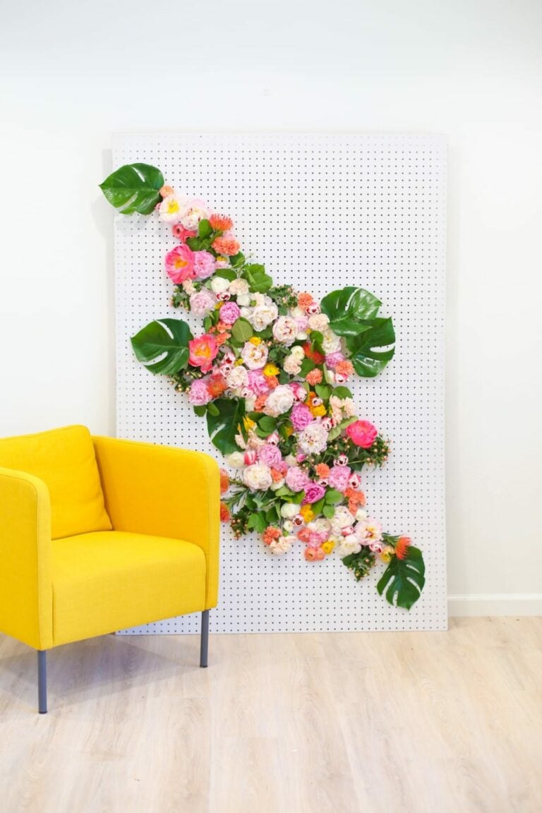 DIY Floral Photo Backdrop