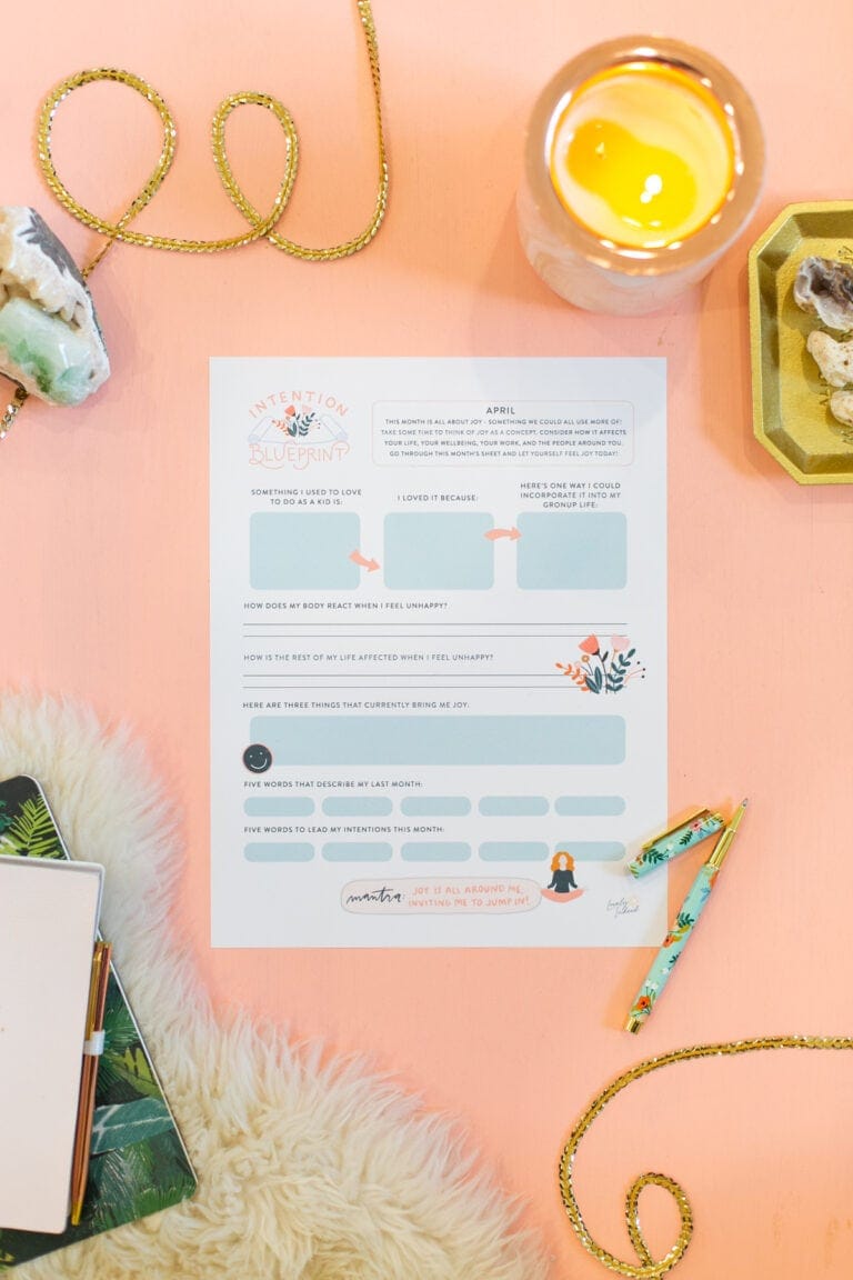 April Intention Blueprint