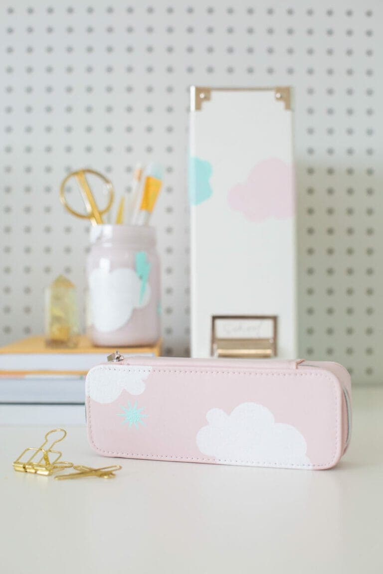 DIY painted back to school supplies