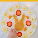 bunny pancake with fruit