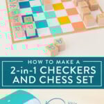 checkers and chess set DIY
