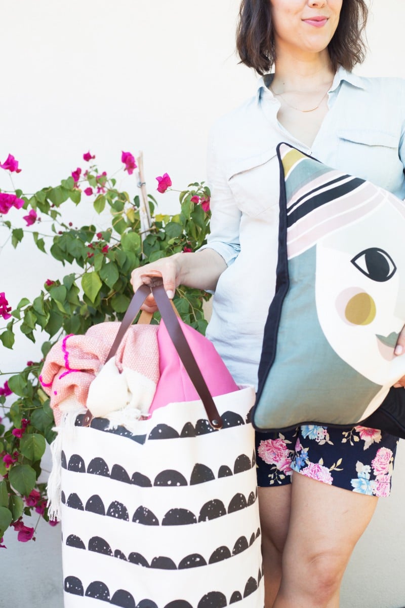 DIY Giant Embroidery Picnic Blanket