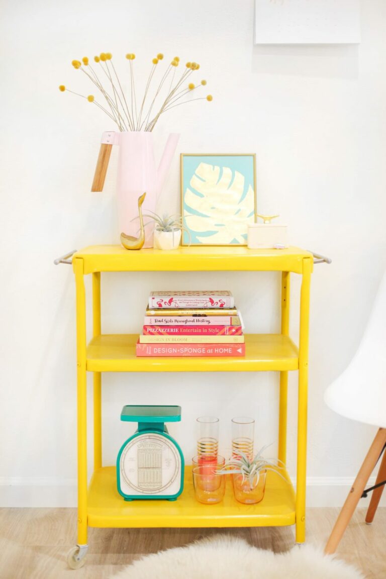 DIY Gold Leaf Tropical Print